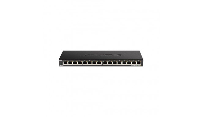 D-Link | 16-pordiline Gigabit lauaarvuti lüliti | DGS-1016S | Haldamata | Lauaarvuti