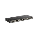 D-Link | 16-pordiline Gigabit lauaarvuti lüliti | DGS-1016S | Haldamata | Lauaarvuti
