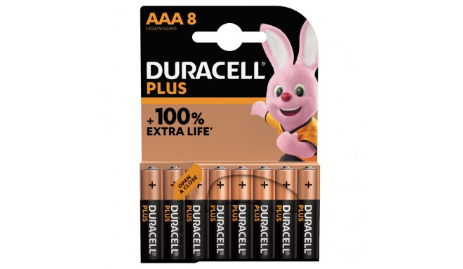 Duracell | Plus MN2400 | AAA | Aluseline | 8 tk