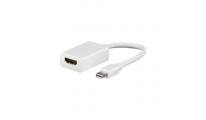Goobay | Mini DisplayPort/HDMI adapterkaabel 1.1 | 51729 | Valge | Mini DisplayPort isane | HDMI ema