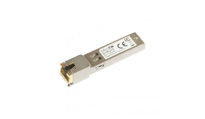 MikroTik S+RJ10 SFP+ vask RJ-45 10/100/1000/10000 Mbit/s maksimaalne edastuskaugus 200 m ainult akti