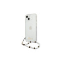 Guess GUHCP13MKPSWH iPhone 13 / 14 / 15 6.1" Transparent hardcase White Pearl