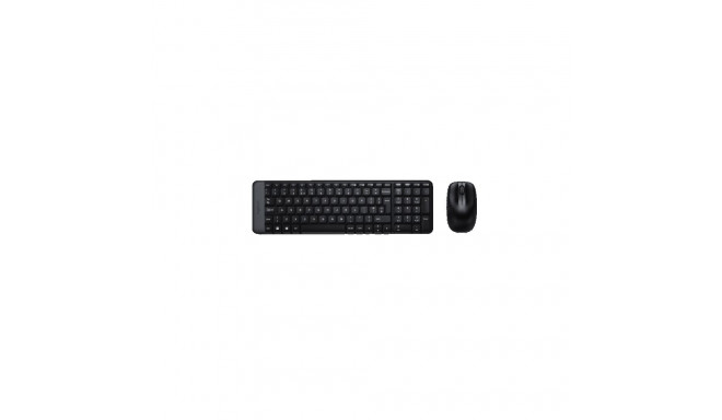 Logitech MK220 komplekt juhtmevaba klaviatuur + hiir, US, must