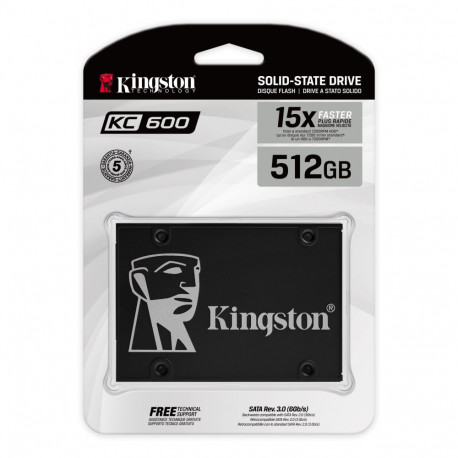 Kingston KC600 512GB 2.5" SATA III SSD (SKC600/512G)