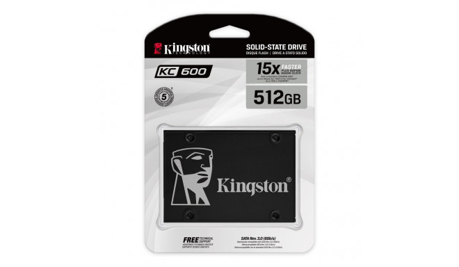 Kingston KC600 512GB 2.5" SATA III SSD (SKC600/512G)