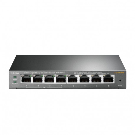 8P TP-LINK TL-SG108PE metall 4x POE