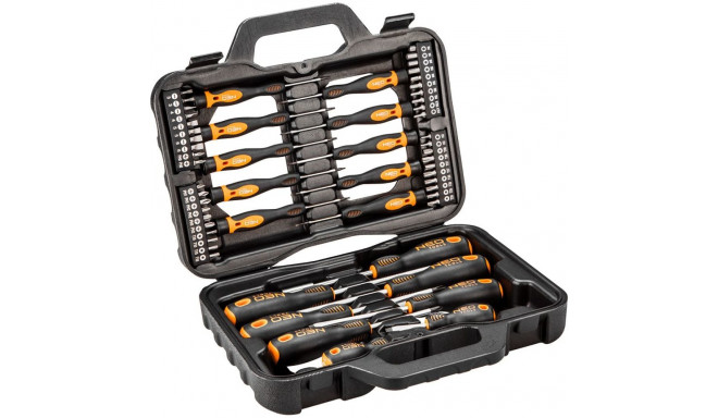 Neo Set of screwdrivers and screwdriver bits 58 pieces (04-211)