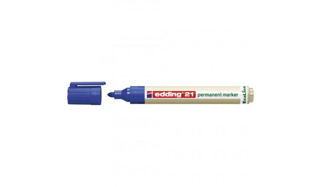 Edding Permanent Marker, Eco-friendly, Round Tip, Blue (21/003/N ED)