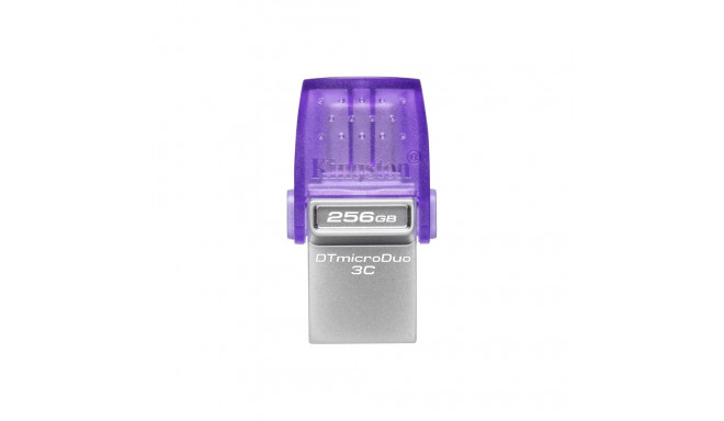 Kingston DataTraveler DT Micro Duo 3C 256 GB USB Type-C and Type-A Purple