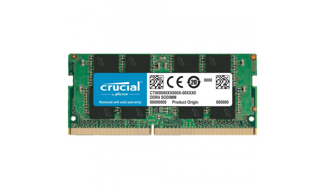 Crucial 16 GB DDR4 3200 MHz sülearvuti registreeritud ilma ECC-ta