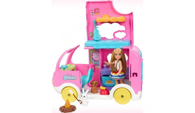 Barbie Mattel Camper Chelsea nukk 2in1 komplekt (HNH90)