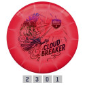 Discgolf DISCMANIA Putter LUX VAPOR Cloud Breaker April Jewels Blue/White 2/3/0/1