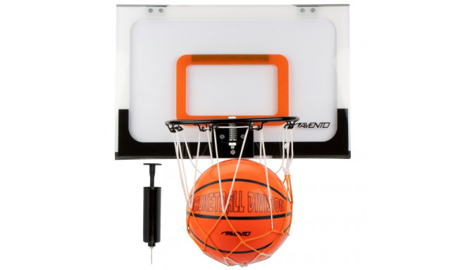 Basketball set mini AVENTO 47BM with grid + ball + pump