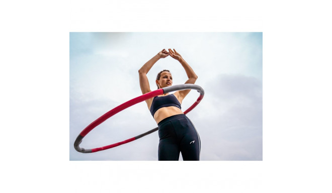 Fitness Hula Hoop AVENTO 42HF 100cm 1,2kg Pink/Grey