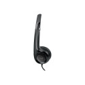 Logitech H390 USB Computer Headset Wired Headphones, USB Type-A, Black