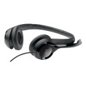 Logitech H390 USB Computer Headset Wired Headphones, USB Type-A, Black