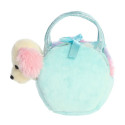 AURORA Fancy Pals Plush Dog in a cotton candy bag, 20 cm