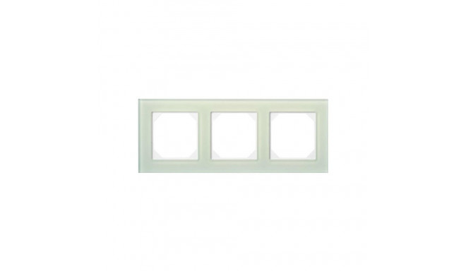 3-WAY FRAME WHITE GLASS