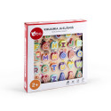 bo. Educational wooden puzzle "Alphabet and animals" (In Finnish lang.)