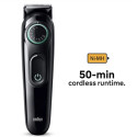 BRAUN BT3411 habemetrimmer must/hõbe