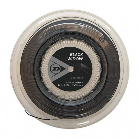 Keel Strings tennisereketile DUNLOP BLACK WIDOW 17g/1.26mm 200m