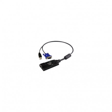Aten | USB VGA KVM Adapter | 1 x RJ-45 Female, 1 x USB Male, 1 x HDB-15 Male