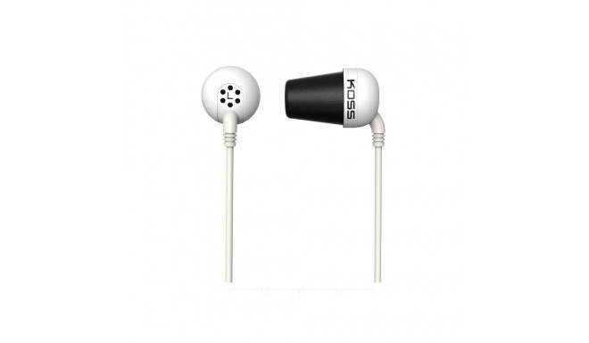 Koss | Plug | Wired | In-ear | Noise canceling | White