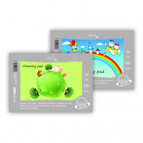 Joonistusplokk A4 80g SMLT 20 lehte