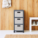 Storage Shelf - ROTHO Country 3 Drawer Anthracite