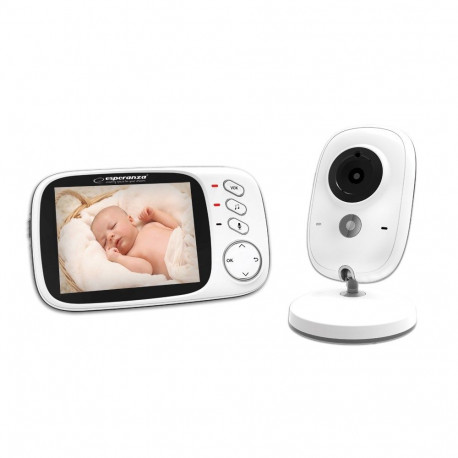 Video Baby Monitor - Esperanza EHM002 50m Range, 3.2" Display, White