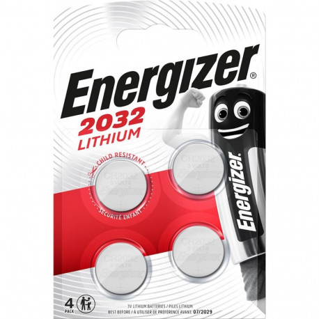 Battery - Energizer CR2032 Lithium 3V 4-Pack