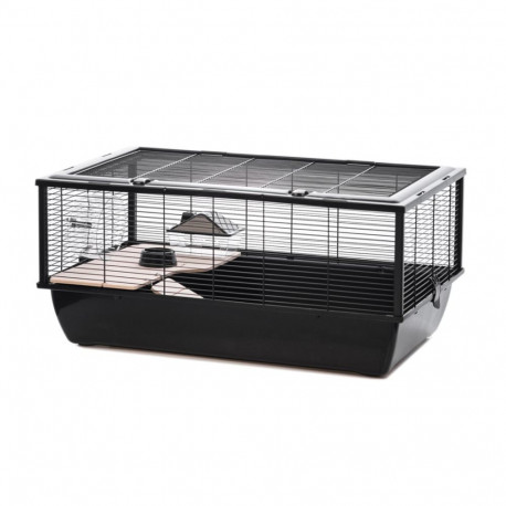 Hamster Cage - Inter-zoo Bob + Wood Black Cage