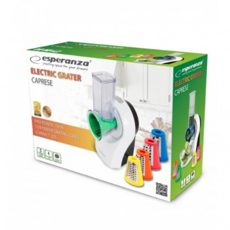 Electric Grater - Esperanza EKM026 150W 5 Rollers Plastic Multicolour