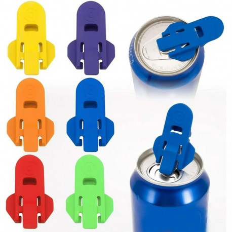 Mini Soda Can Opener (Nail Protection) (Blue)