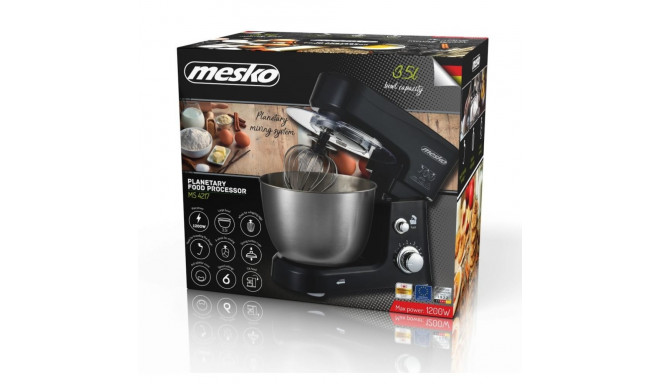 Food Processor - Mesko MS 4217 1200W 3.5L Black