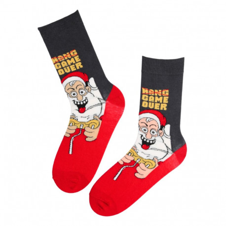 SOKISAHTEL JUHA jõuluvanaga puuvillased sokid 446