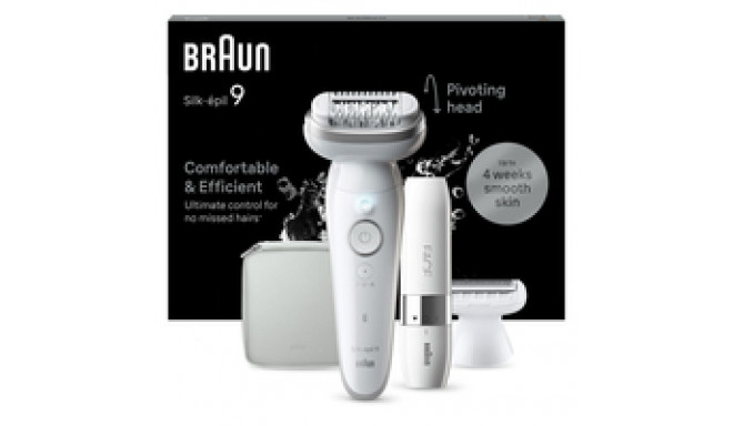 Braun  SES9-341 Silk•epil 9 Epilator + FS1000 Mini Shaver FACE