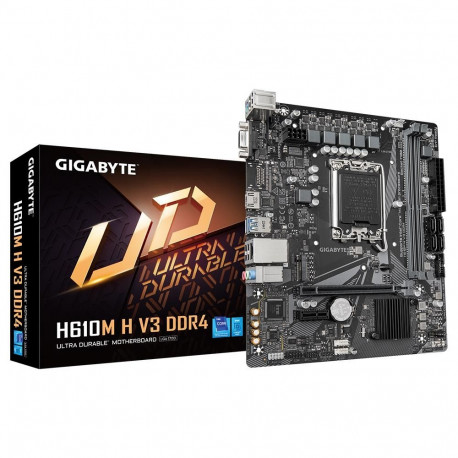 Gigabyte Mainboard H610M H V3 DDR4 - Micro ATX - Socket LGA1700 - Intel H610