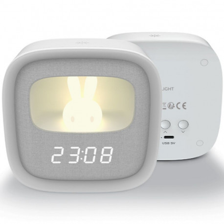 Forever Light FNL-06 Alarm clock with LED Bunny night light