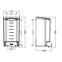 MEDICLINICS DJ0010F Muilo Dozatorius, Abs, Baltas, 1,1 L