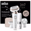 Braun Silk-épil 9 Flex 9-360 3D Epilators Rozā