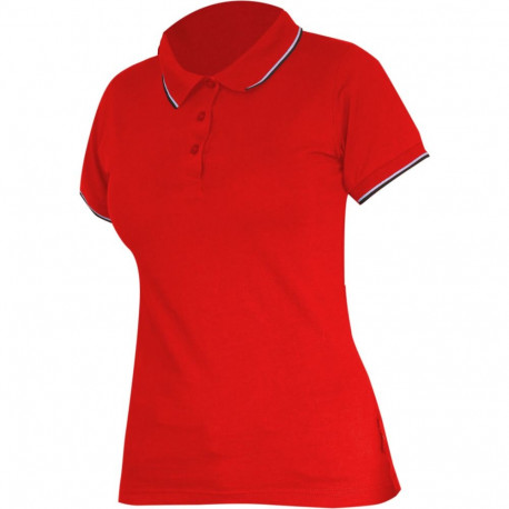 Koszulka polo damska 190g/m2, czerwona, "s", ce, lahti