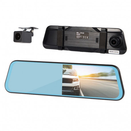 78-585# Rejestrator video blackbox dvr f610 blow lusterko ekran 10" + kamera cofania