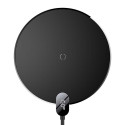 Juhtmevaba laadimisalus Digital LED 15W, must, Baseus