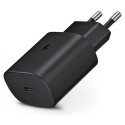 Samsung EP-TA800EBE adaptiivne 25W USB-C 2A kiire laadija + USB-C 1m kaabel must (OEM)