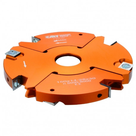 2 PCS ADJUSTABLE GROOVING CUTTER HEAD SET HW D=150X14-27X30