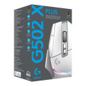 LOGITECH G G502 X PLUS Mouse optical wireless 2.4 GHz USB LOGITECH LIGHTSPEED receiver white