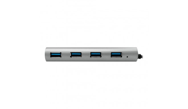 LOGILINK UA0309 USB-C 3.1 jagaja, 4 porti, alumiiniumkorpus, hall