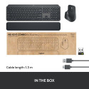 Logitech MX Keys Combo for Business Gen 2 Wireless Keyboard + Mouse +Palm Rest, US Int, Graphite
