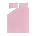 BED COV SET STRIPED SATEEN PINK 160X200